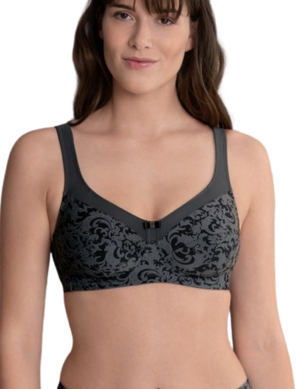 Anita Ancona Non Wired Comfort Soft Cup Bra, Silver Night