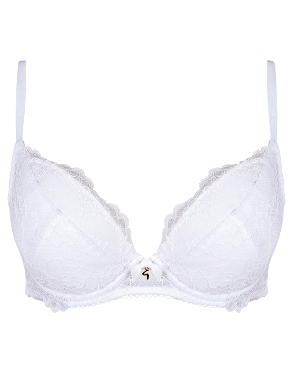 Gossard Superboost Underwire Plunge Bra, White | Gossard Plunge Bra in White