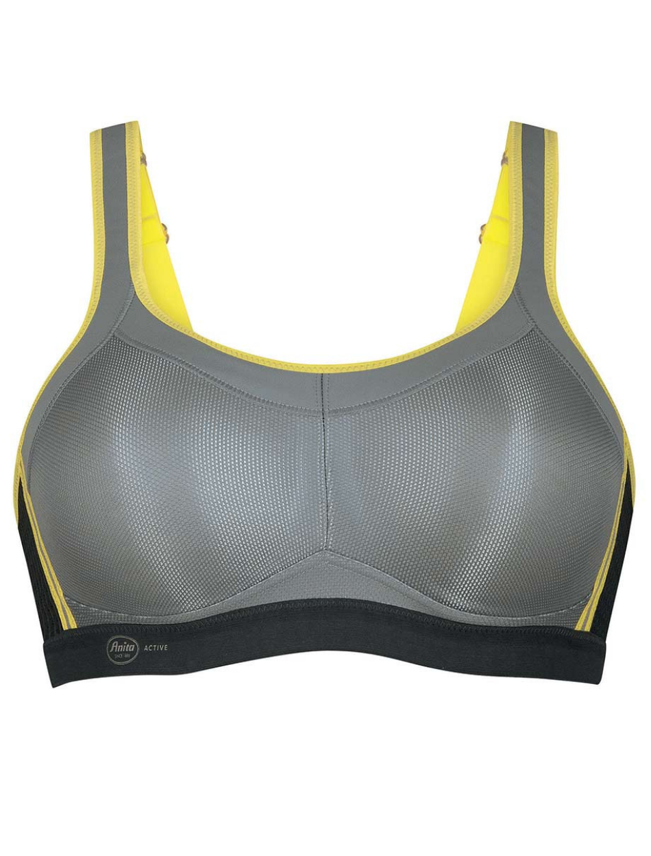 Anita Active Momentum Wire Free Sports Bra, Iconic Grey