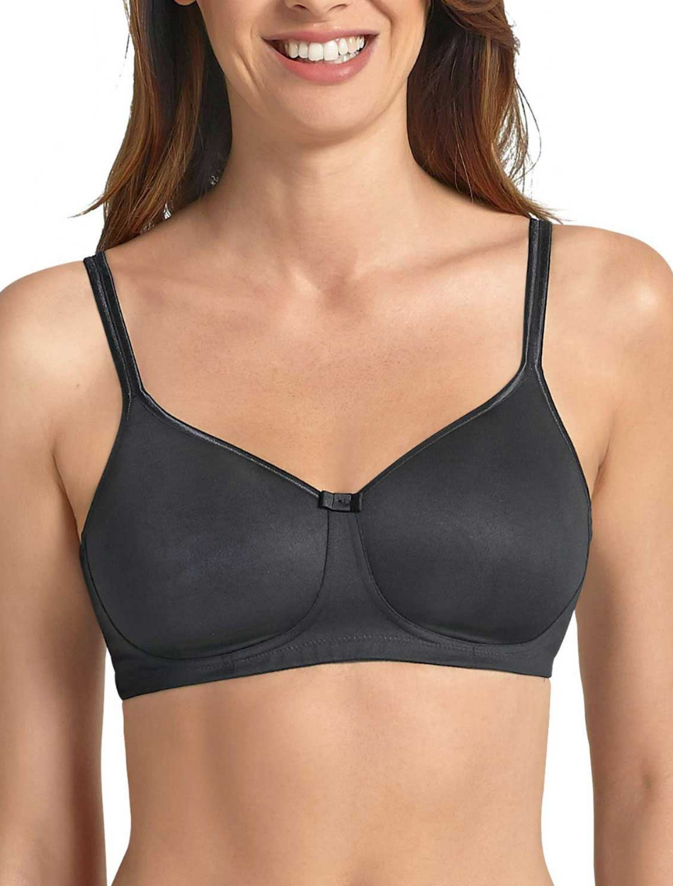 Anita Care Tonya Contour Foam Wire Free Bra Padded Cups, Black | Black Anita Mastectomy Bra