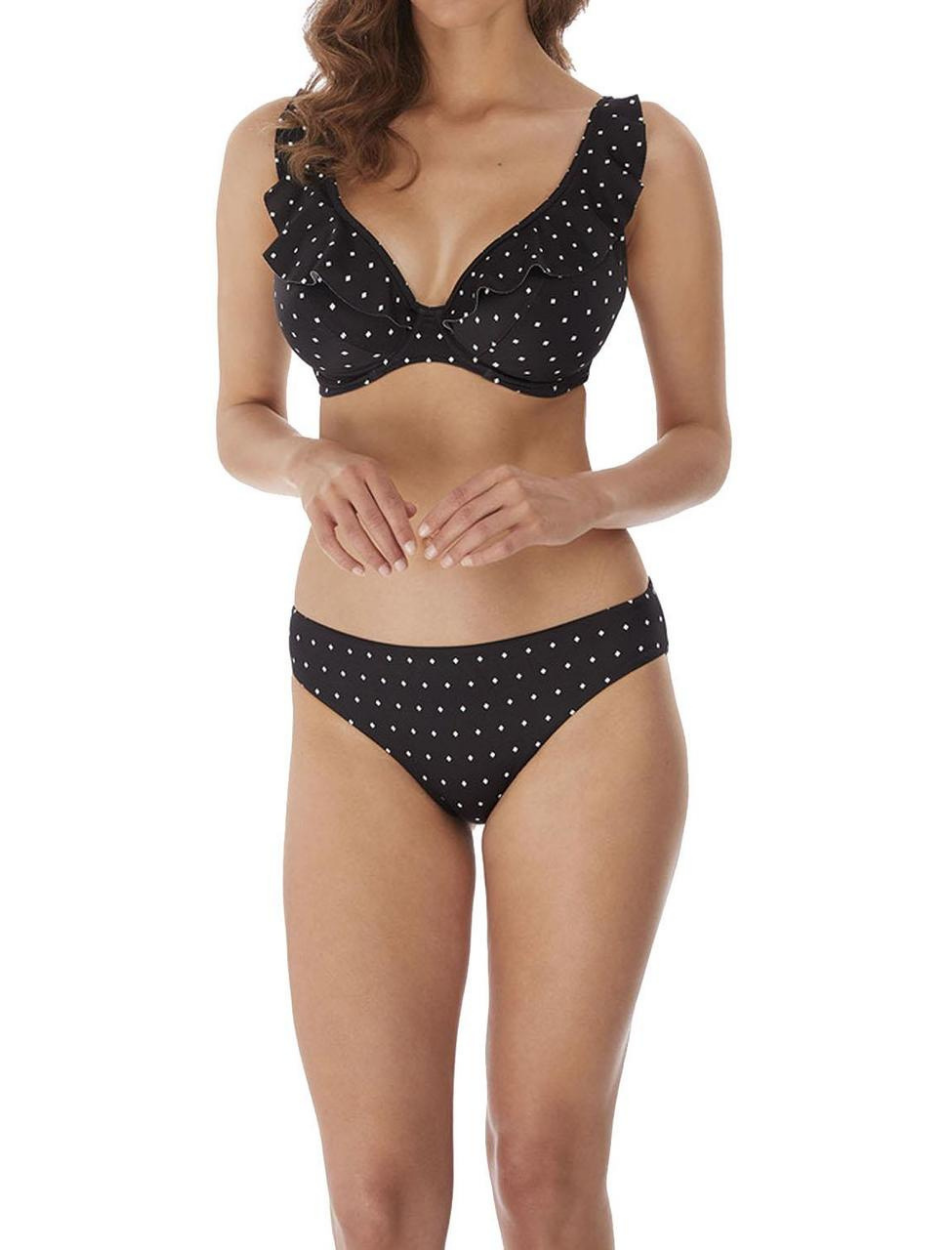 Freya Jewel Cove Classic Swim Brief | Black Polka Dot Bikini Briefs | Freya Swimwear