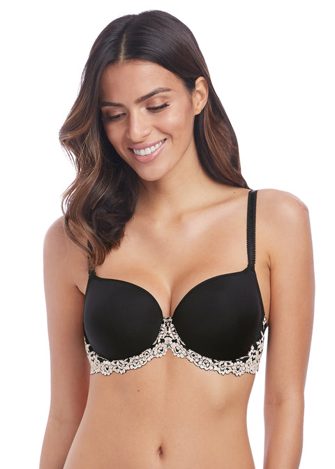 Wacoal Embrace Lace Underwire Contour Bra, Black | Black Wacoal Embrace Lace Bra