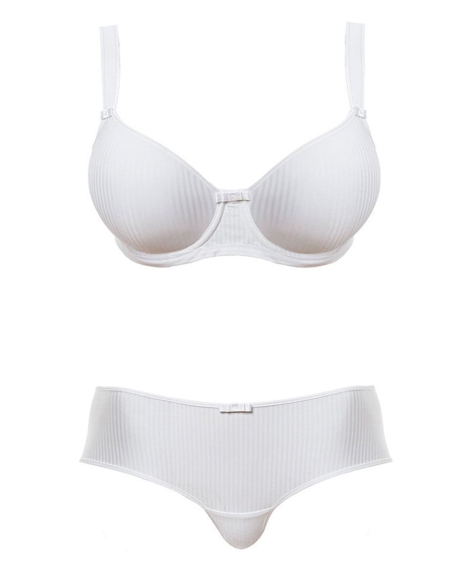 Freya Idol Underwire Molded Balcony Bra, White | White Freya Idol Bra