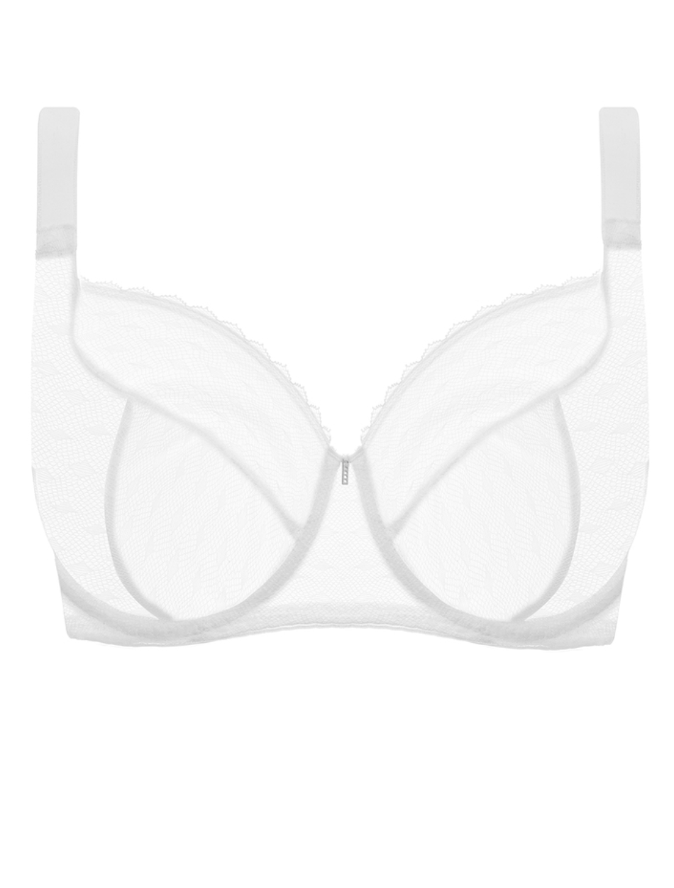 Freya Signature UW Balcony Bra, White | K Cup Bra in White