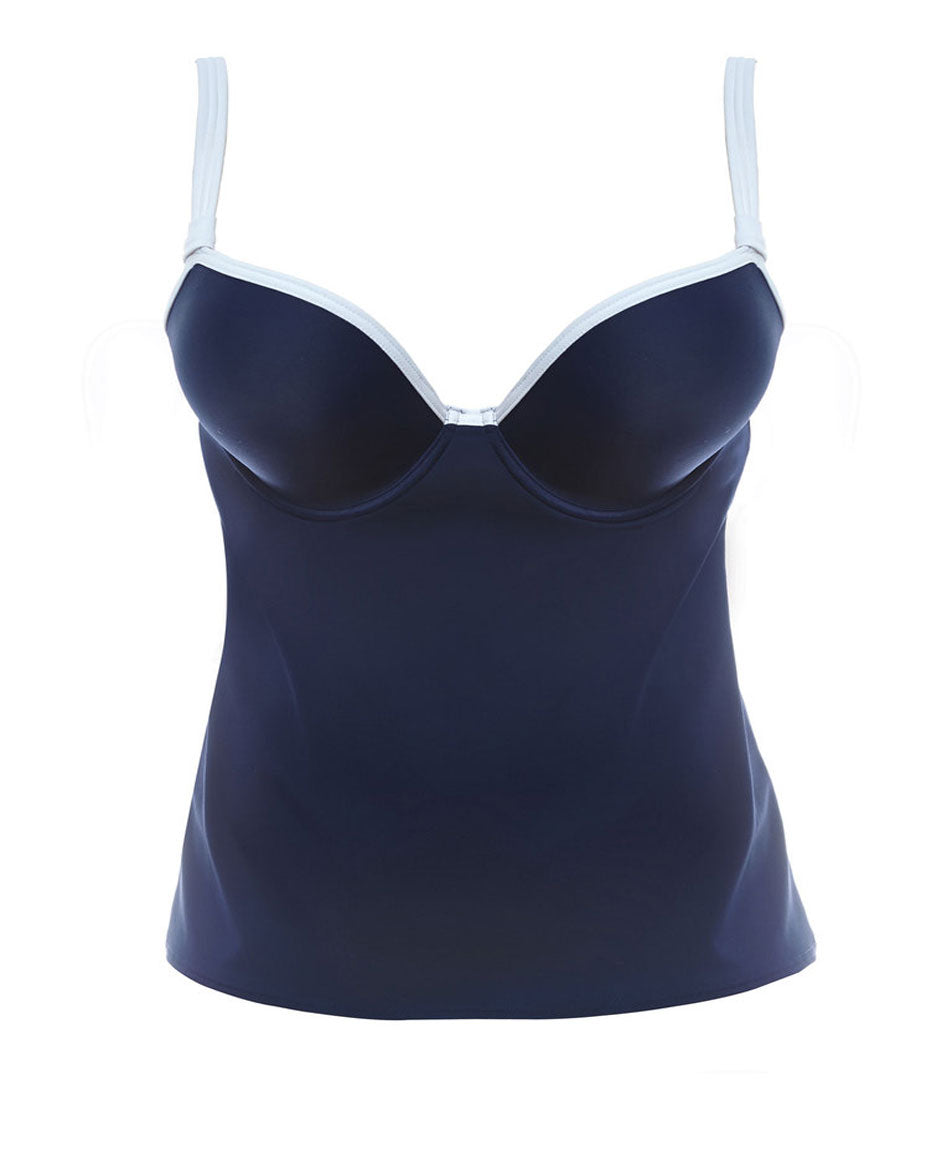 Freya In The Navy Deco Underwire Molded Tankini, Marine