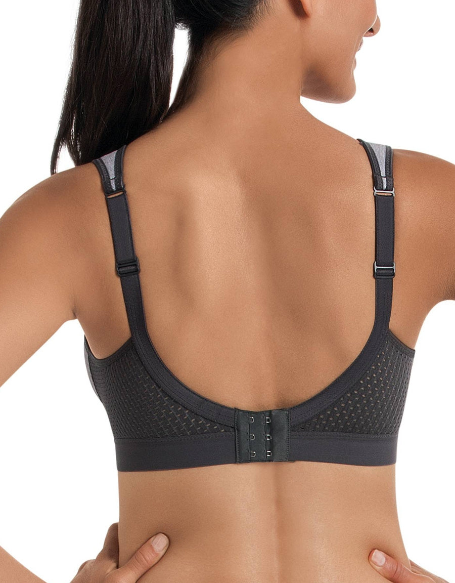 Anita Maximum Support and Extreme Control wirefree Sports Bra, Heather Grey