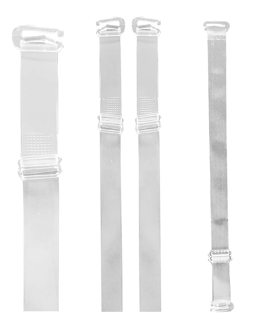 Braza Bra Straps Galore Bra Converter Kit, Clear Narrow