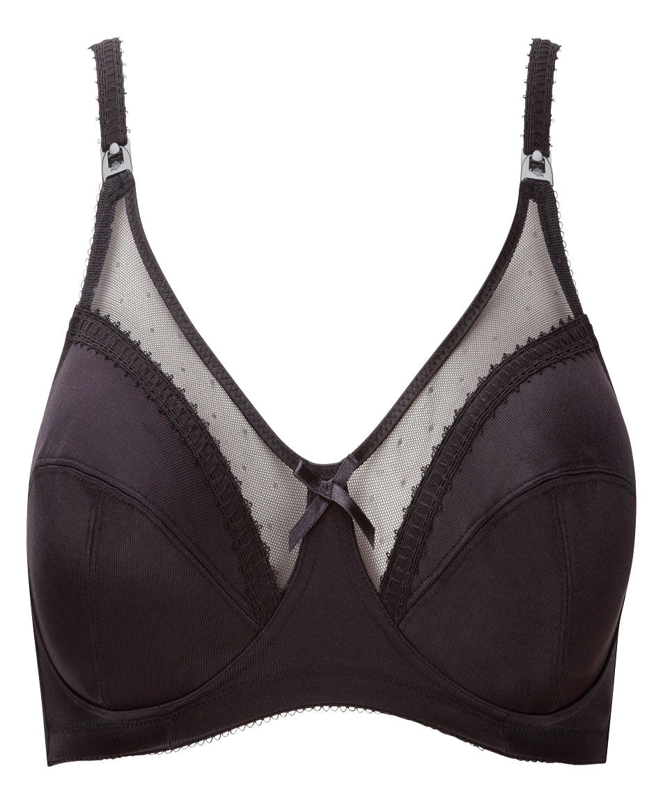 Royce Charlotte Wire free Soft Cup Nursing Bra, Black