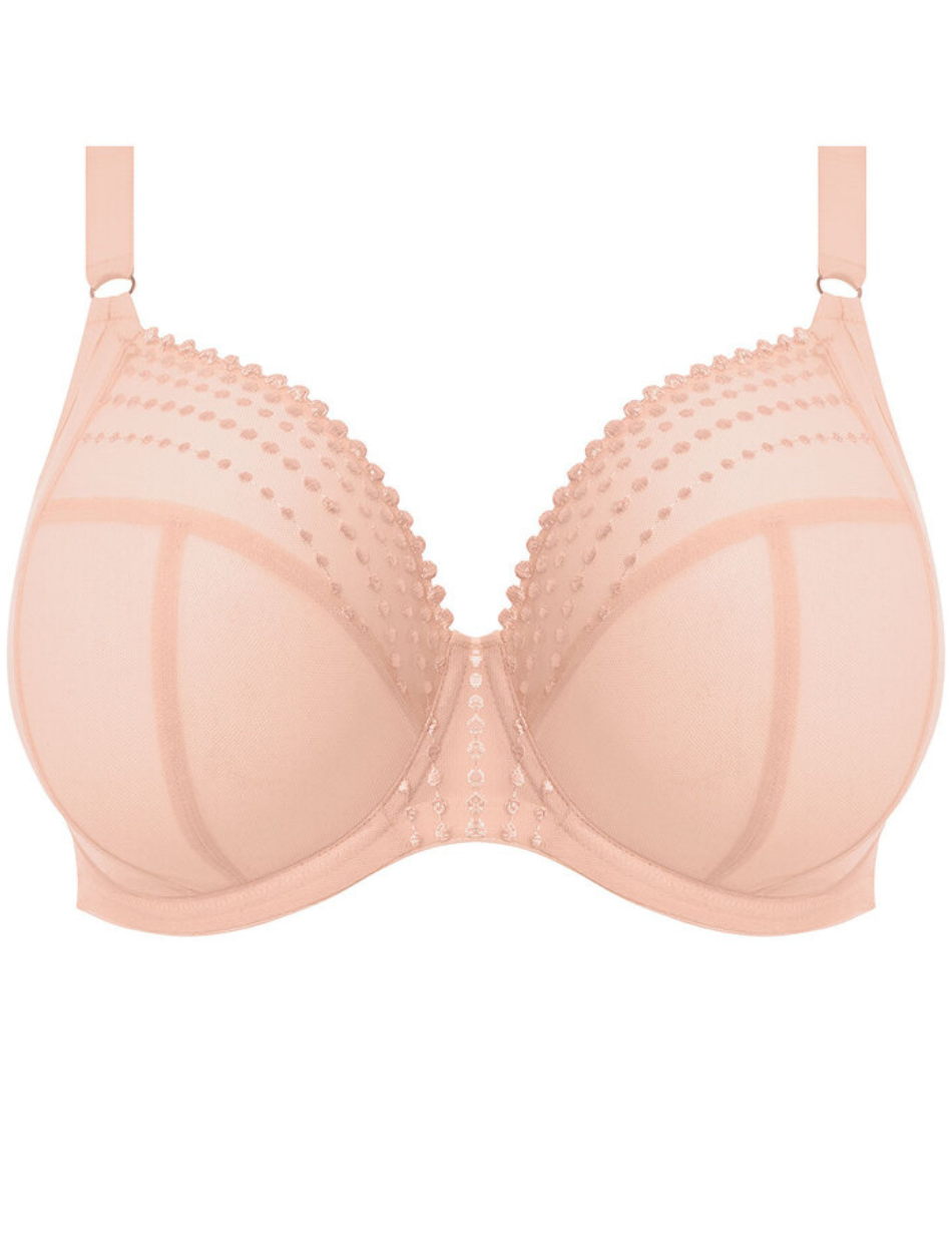 Elomi Matilda Underwire Plunge Bra, Pearl Blush | Pearl Blush Plunge Bra | Pink Plunge