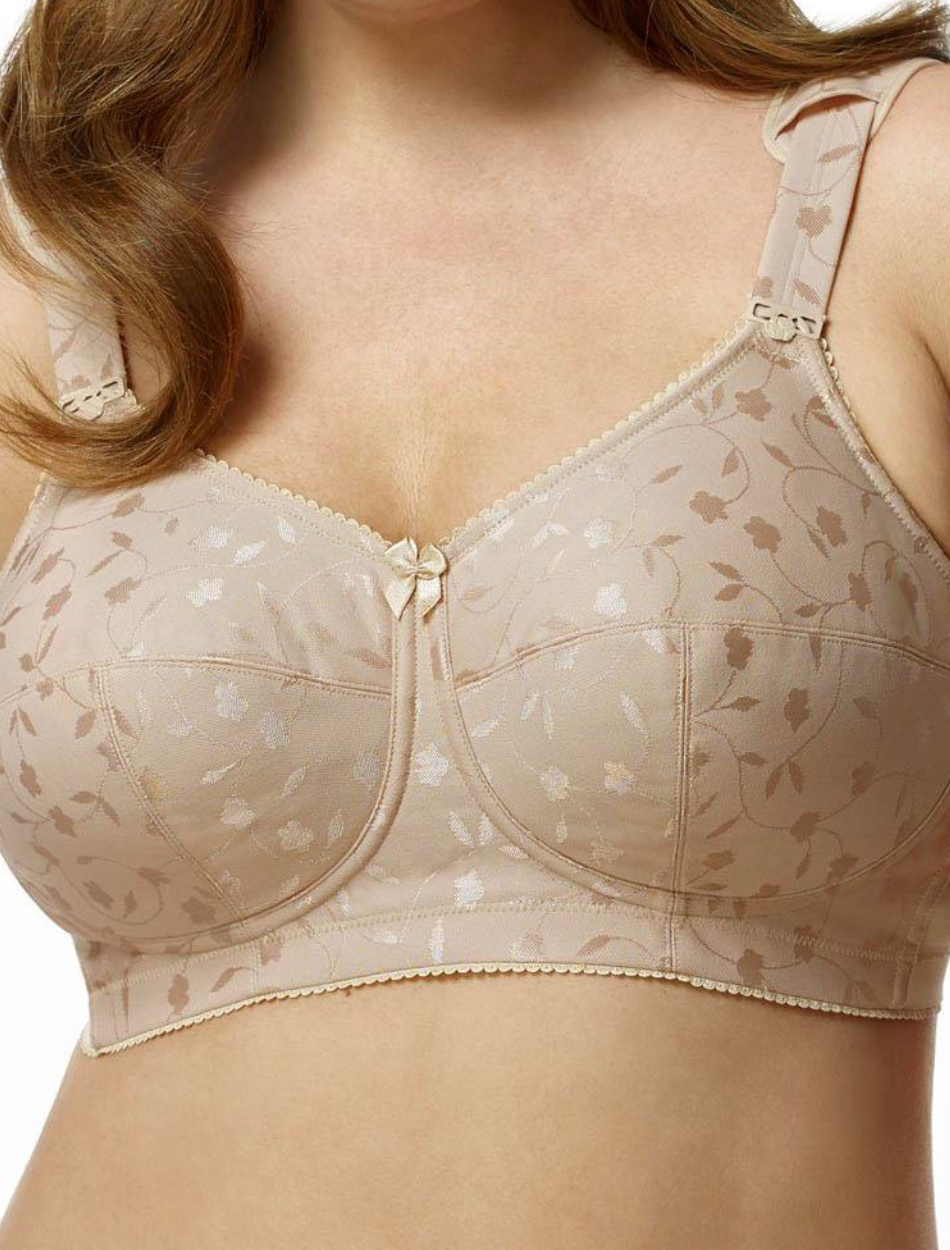 Elila Jacquard Soft Cup Bra, Nude | Nude Soft Cup Bras | Nude Full Coverage Bras