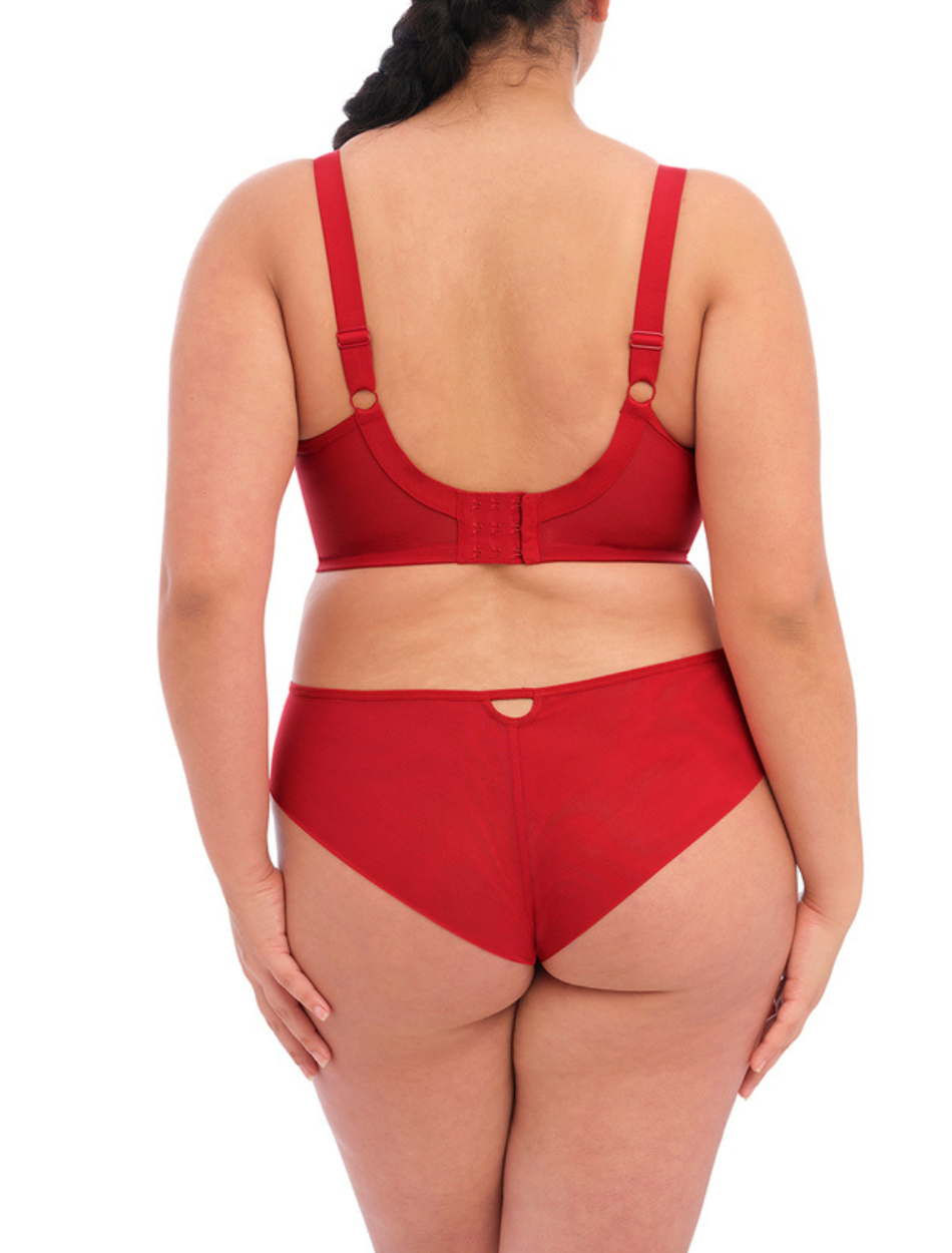 Elomi Priya Brazilian Briefs, Haute Red