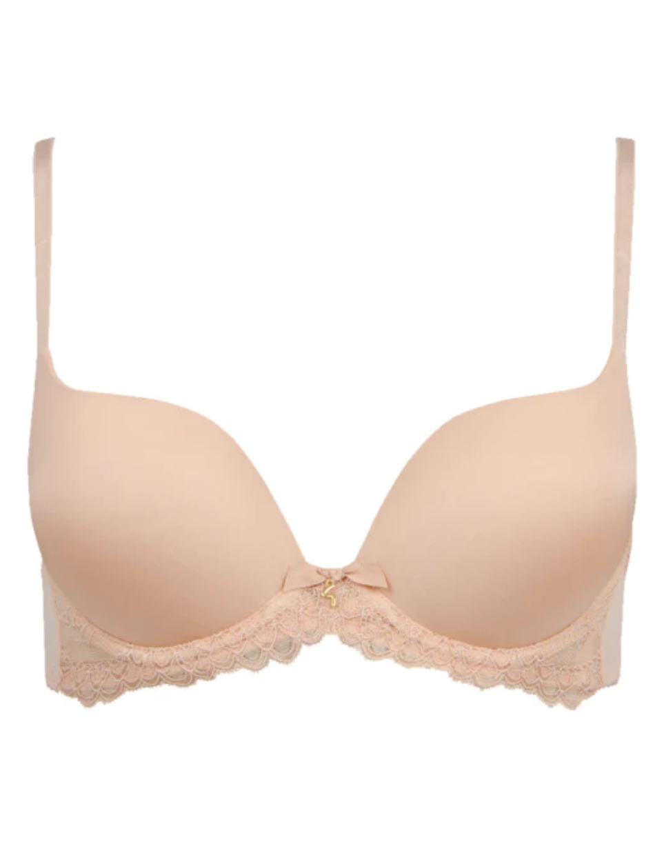 Gossard T-Shirt Bra Underwire Padded Plunge Bra, Nude | Gossard T-Shirt Bra in Nude