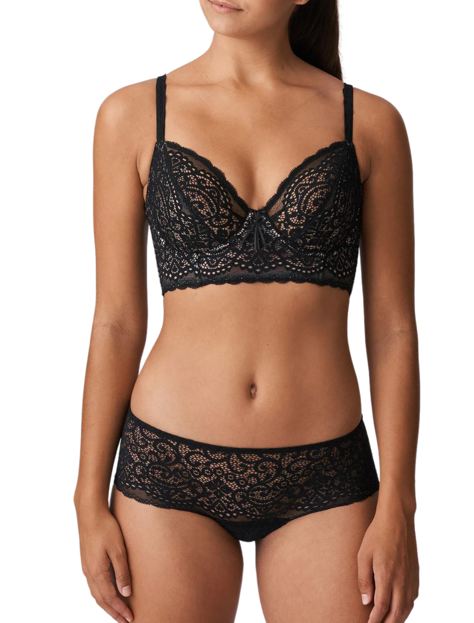 PrimaDonna Twist I Do Plunge Longline Bra Underwired, Black