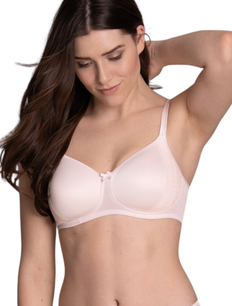 Anita Rosa Faia Fleur Bra Soft Bra With Padded Cups, Blush Pink