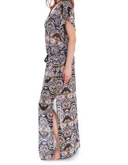 Freya Zodiac Plunge Neck Maxi Dress, Multi