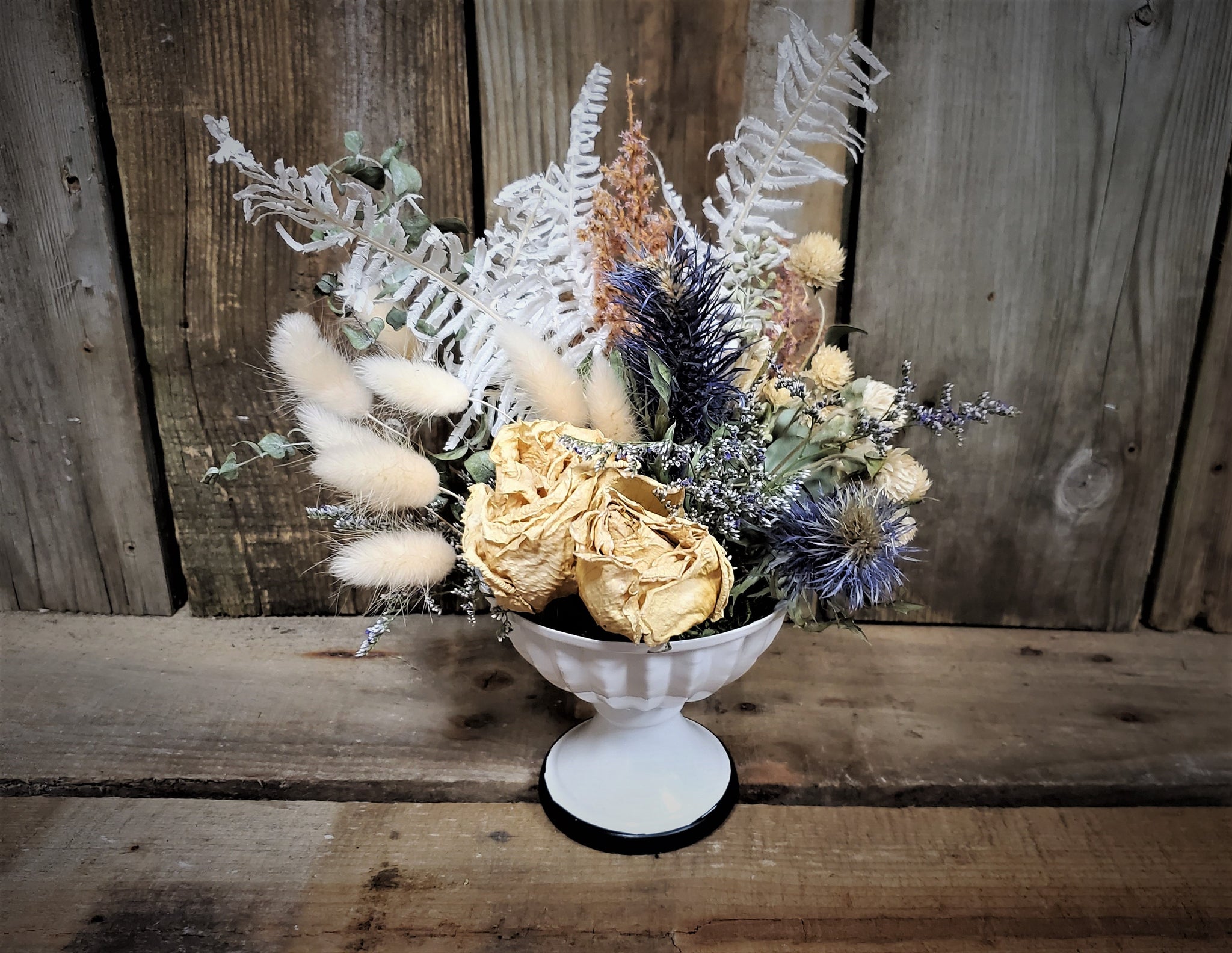 DIY Dried Flower Wrap Bouquet - Pastel Colors - E's Florals