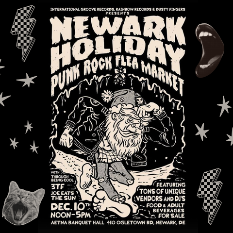 Newark Delaware Holiday Punk Rock Flea Market Dec 10 2023 @ Aetna