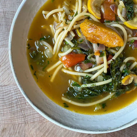 Perfect Autumn Minestrone. Recipe by Provenance Butcher Executive Chef Barry Horne.