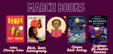 Tuma's Monthly Book Box--diverse books by writers of color
