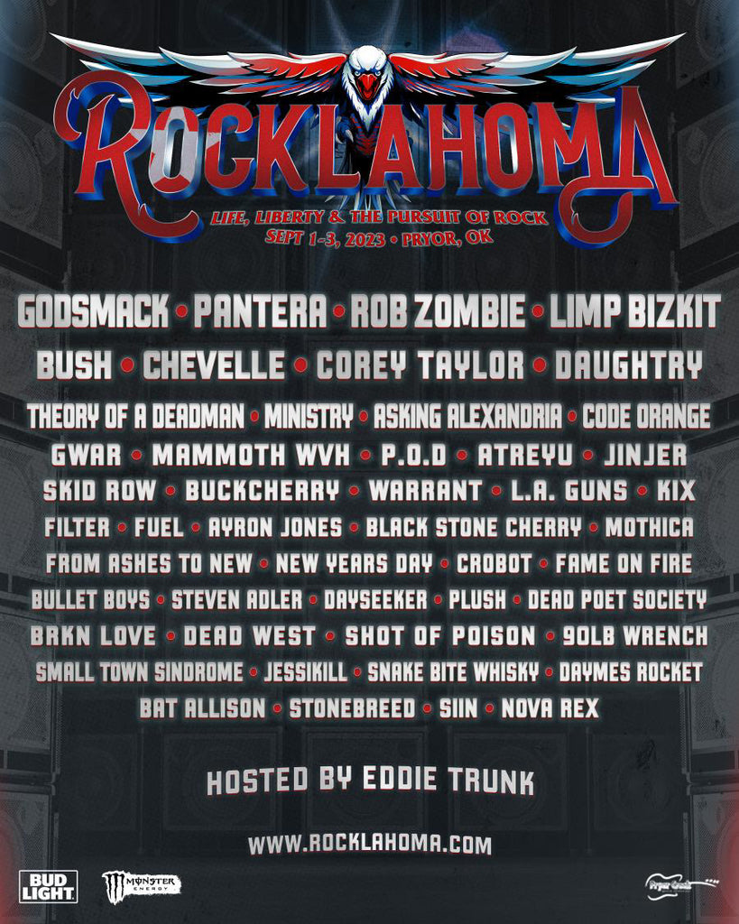 ROCKLAHOMA lineup roster announced - DIRTBAG Clothing