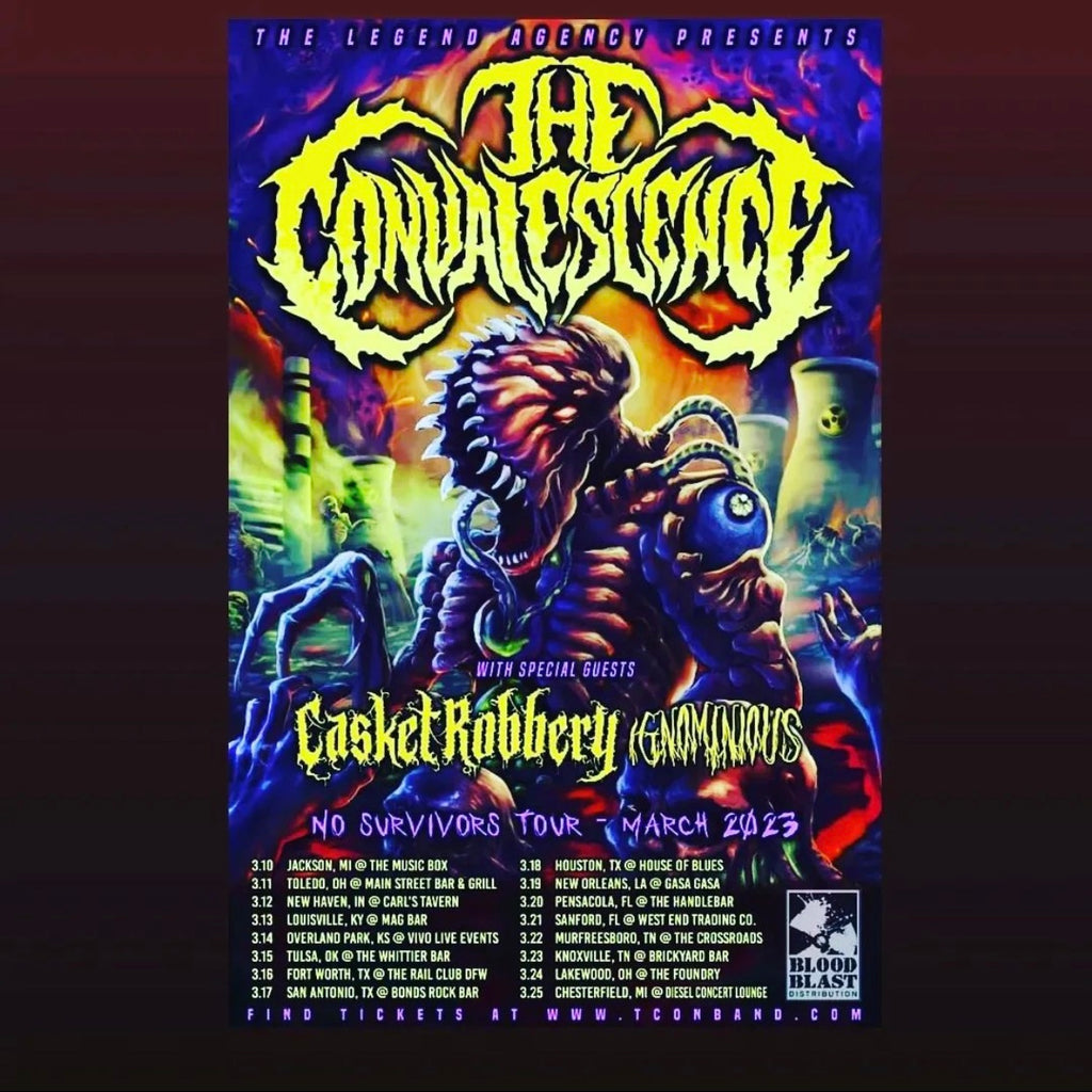 CASKET ROBBERY on tour with THE CONVALESCENCE - DIRTBAG Clothing