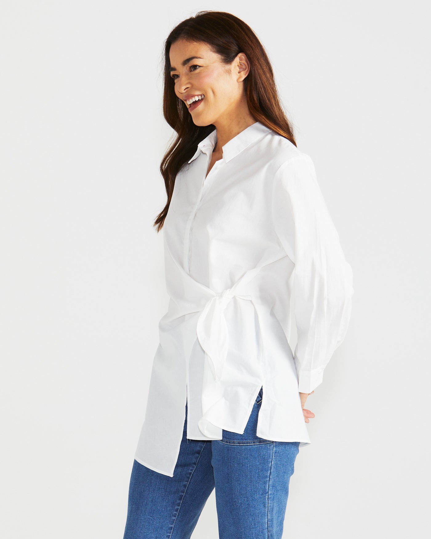 Zuric Wrap Shirt - White