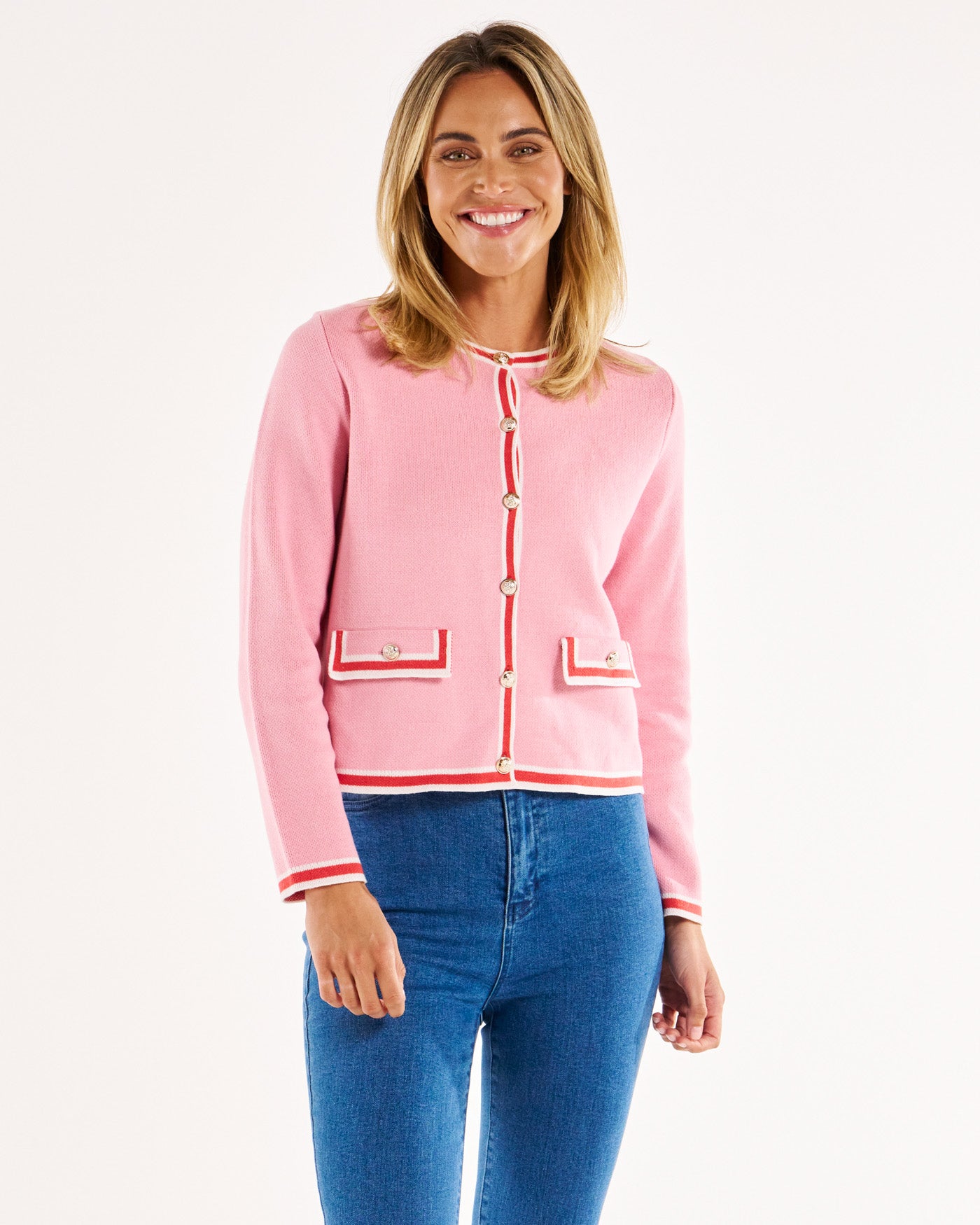 Lady Cardigan - Pink/Red