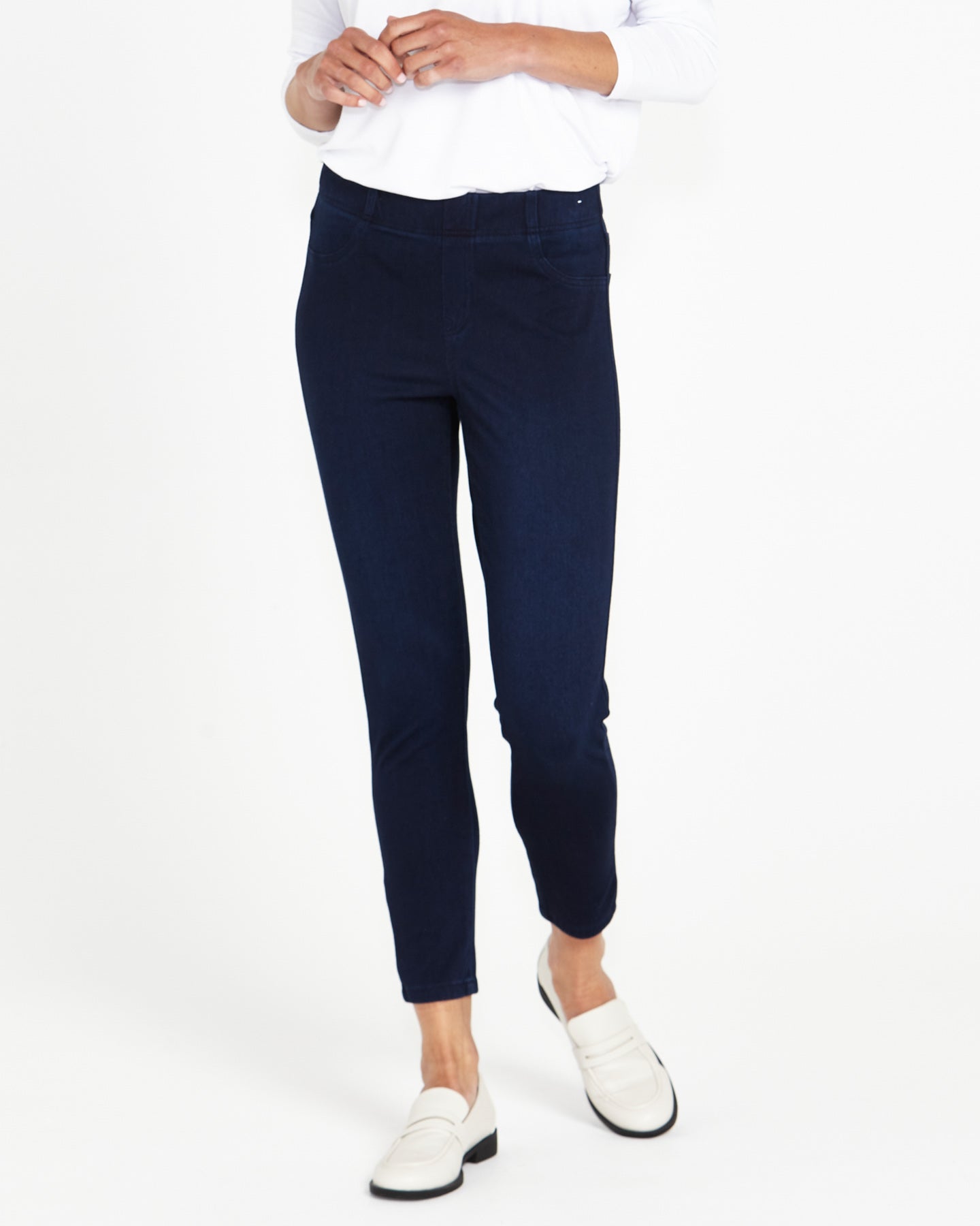 Skylah Stretch Denim Jegging - Dark Sky Wash