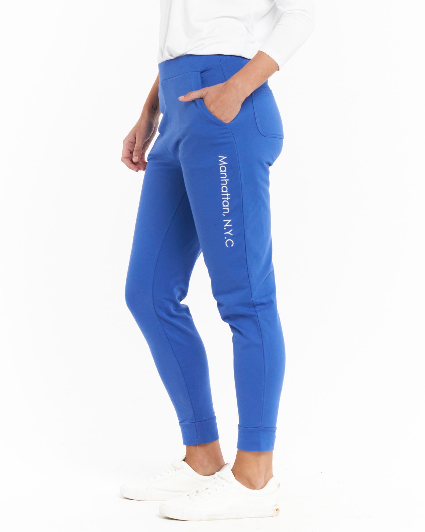 Lindsay Jogger - Estate Blue Logo