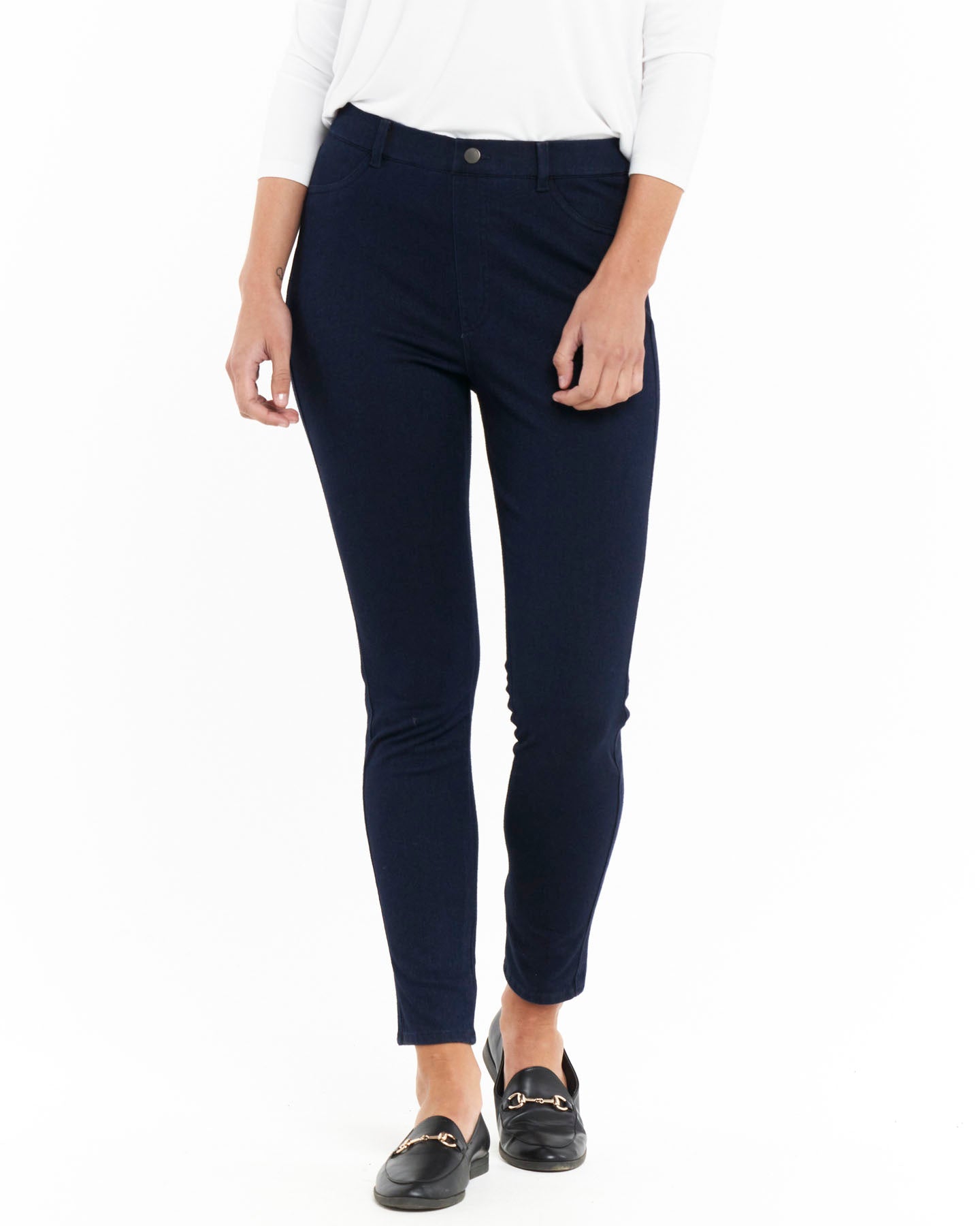 Stanford Stretch Denim Jegging - Dark Blue