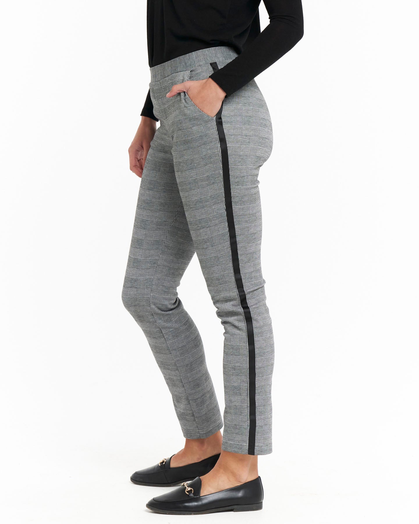 Chelsea Pant - Grey Check