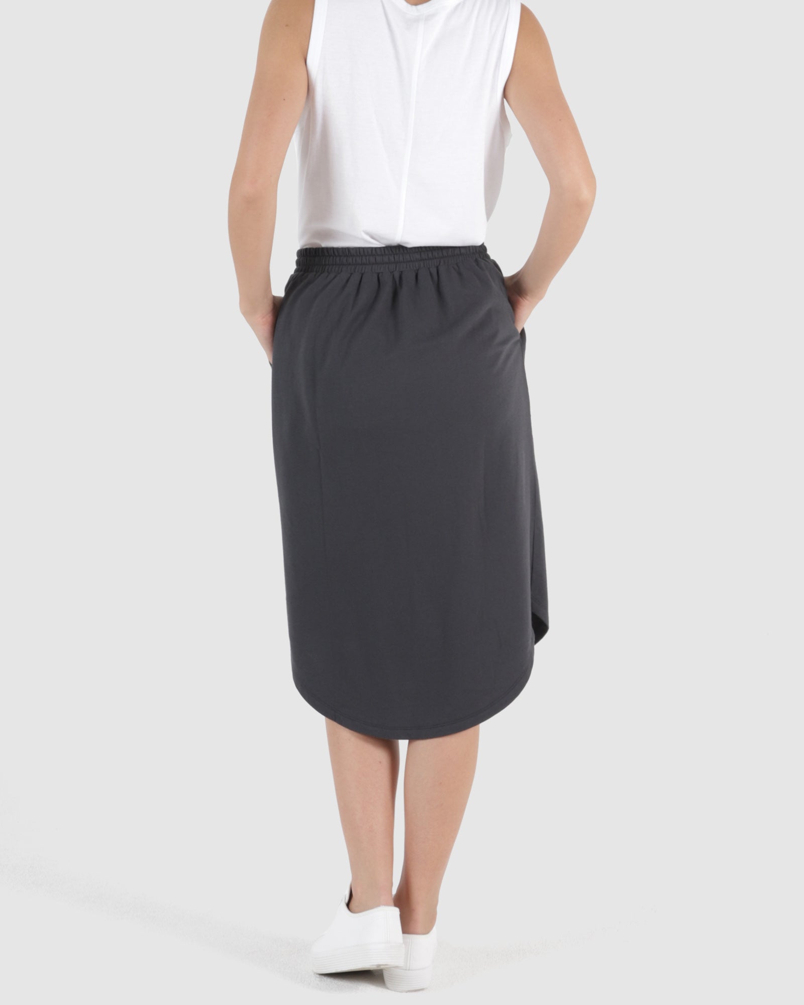 Ellen Skirt - Gunmetal