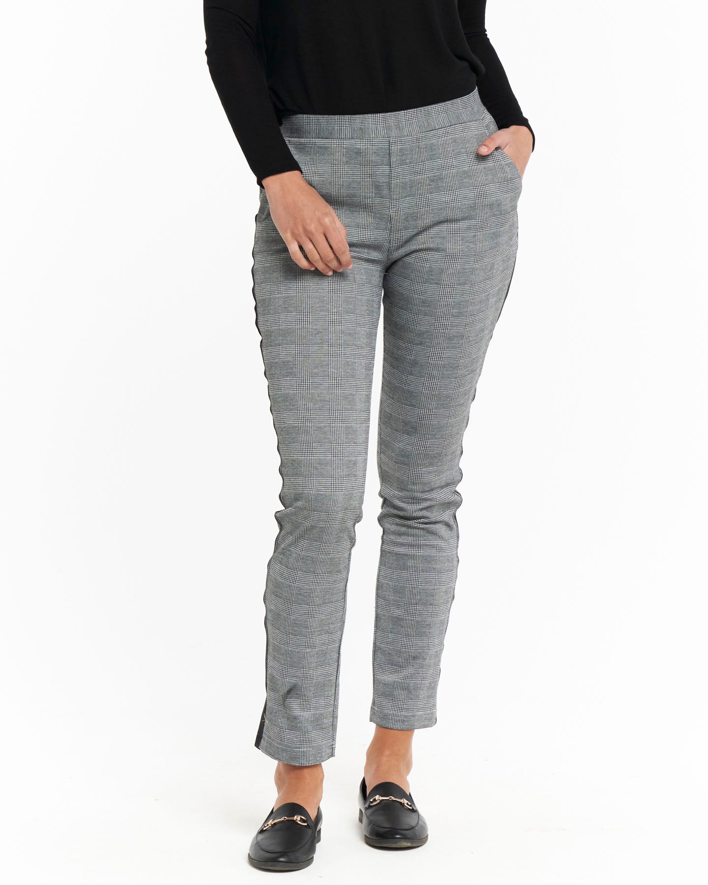 Chelsea Pant - Grey Check