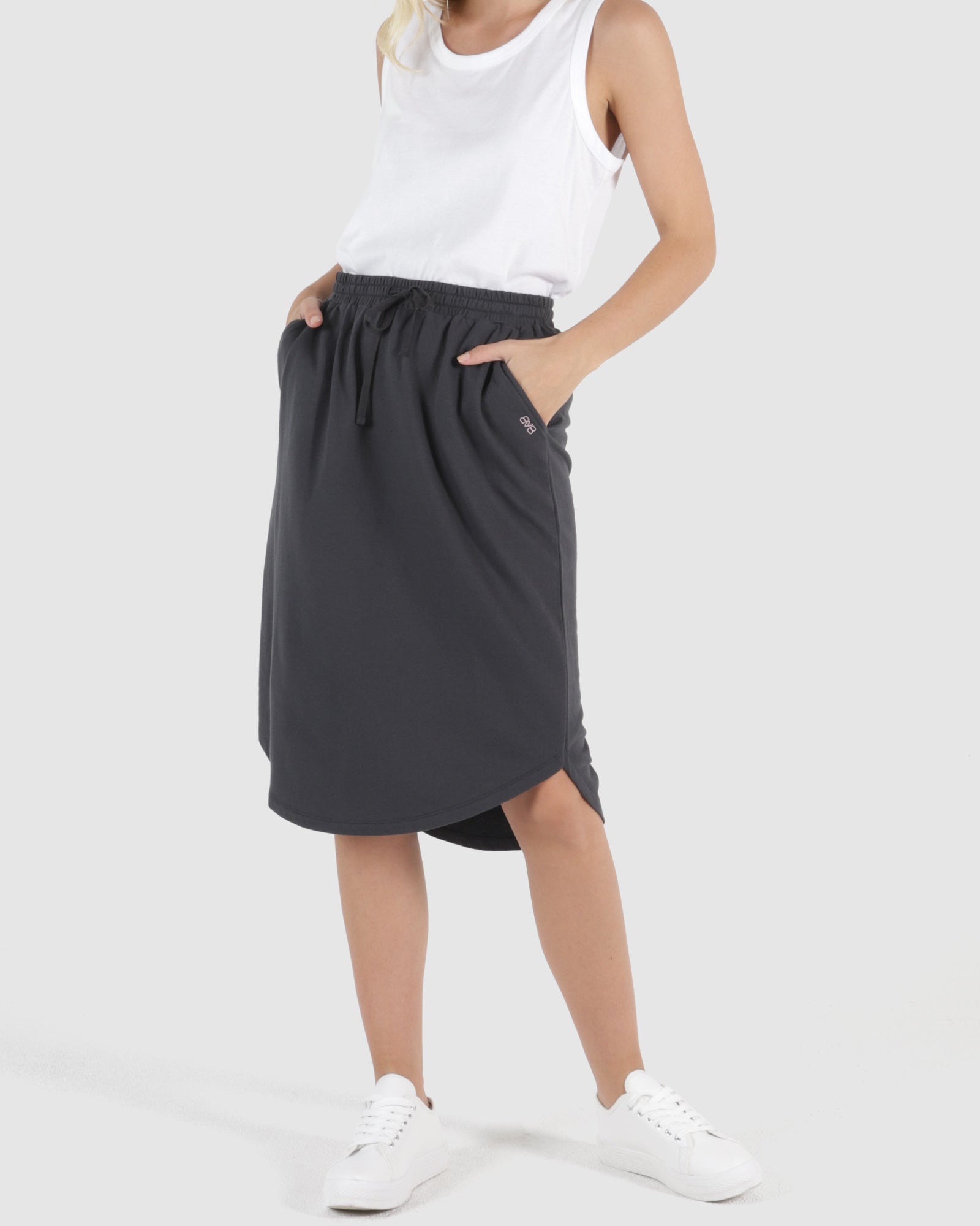 Ellen Skirt - Gunmetal