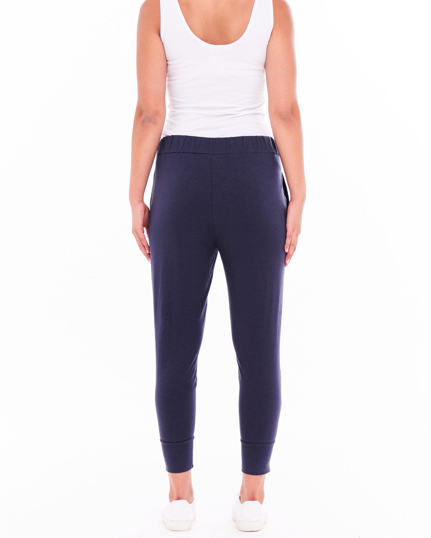 Alexia Crop Jogger - Navy