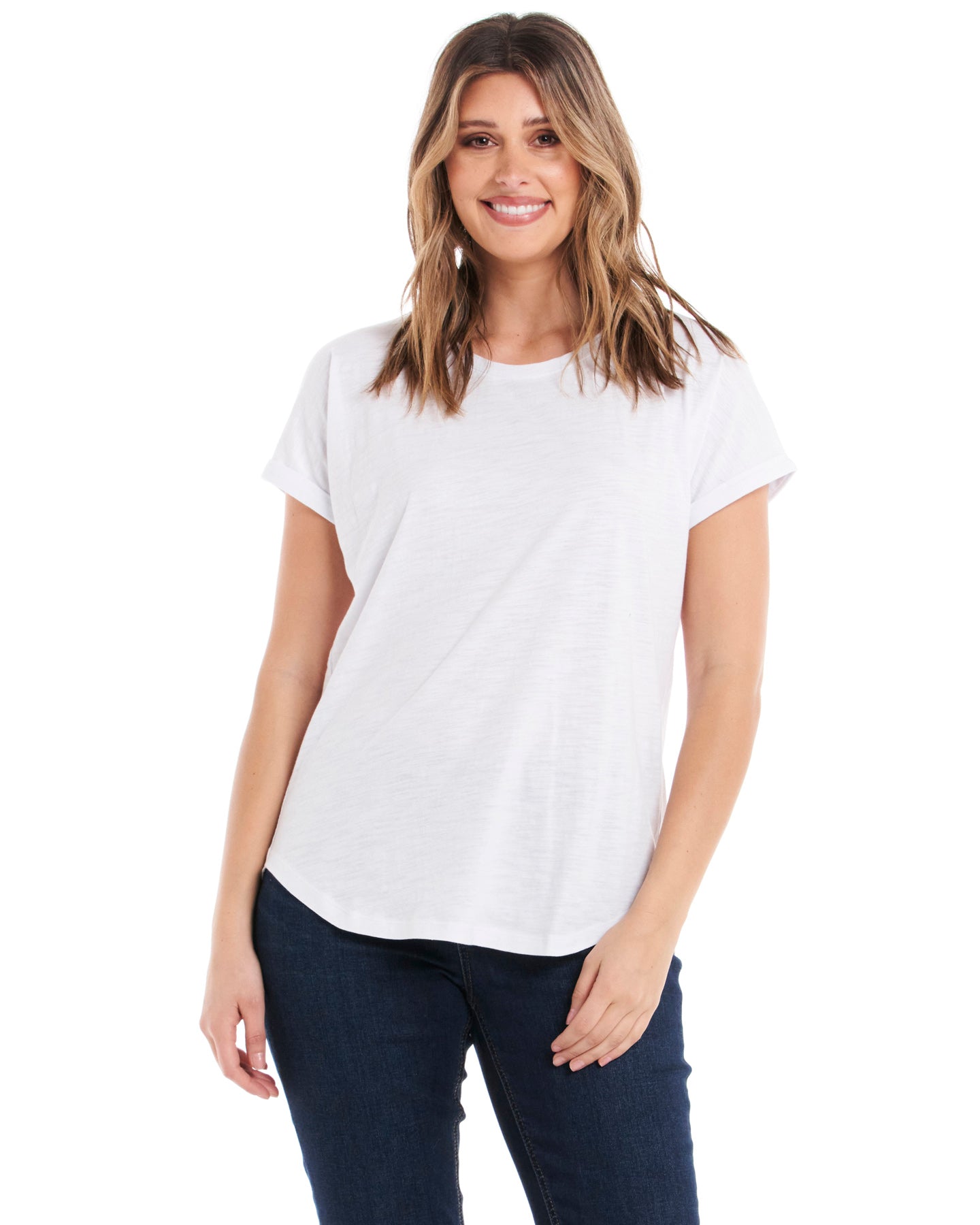 Hailey Short Sleeve Tee - White