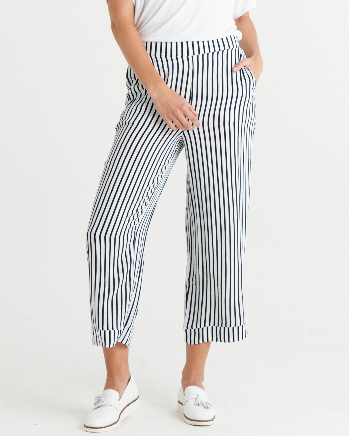 Sarah Pant - Black Stripe