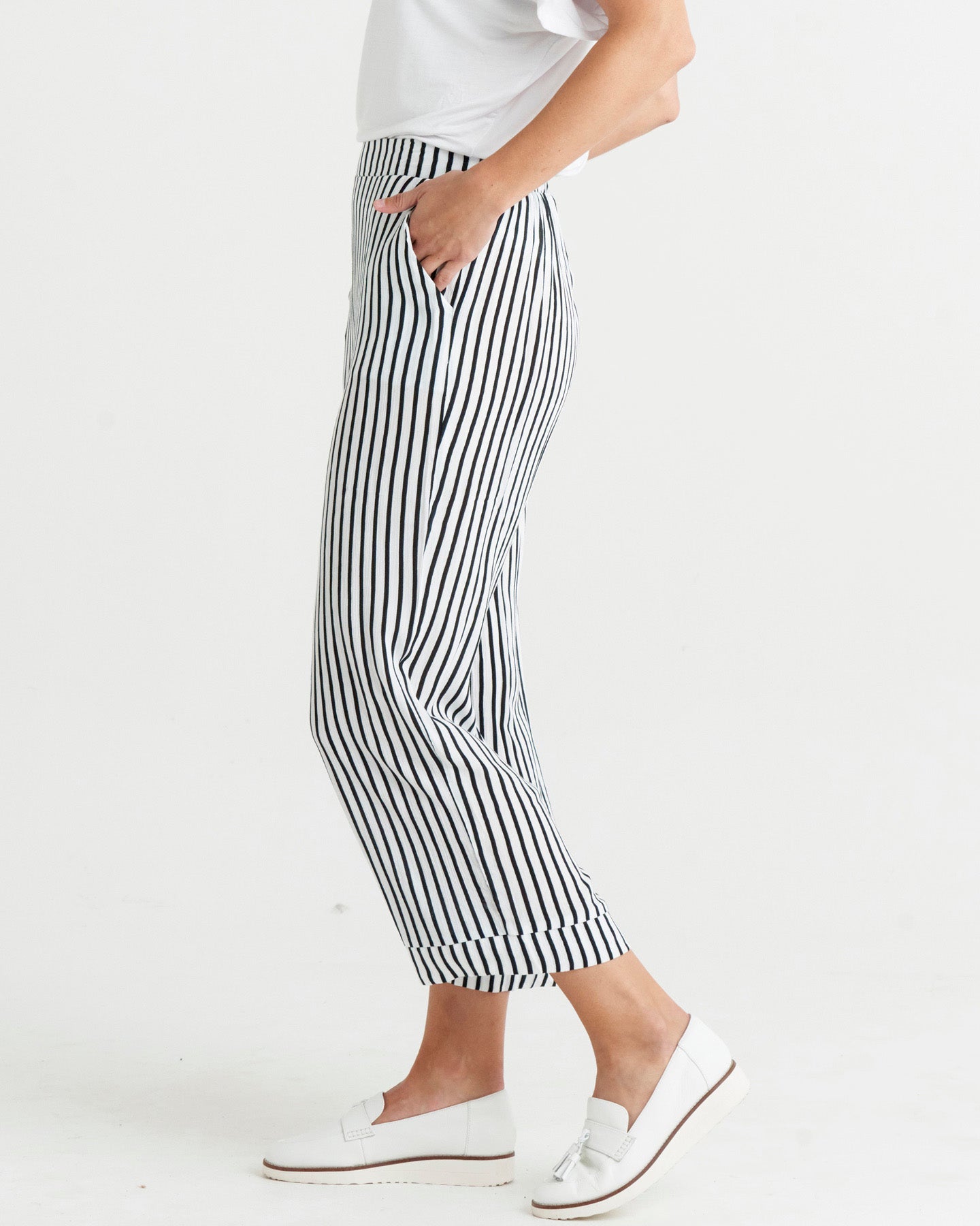 Sarah Pant - Black Stripe