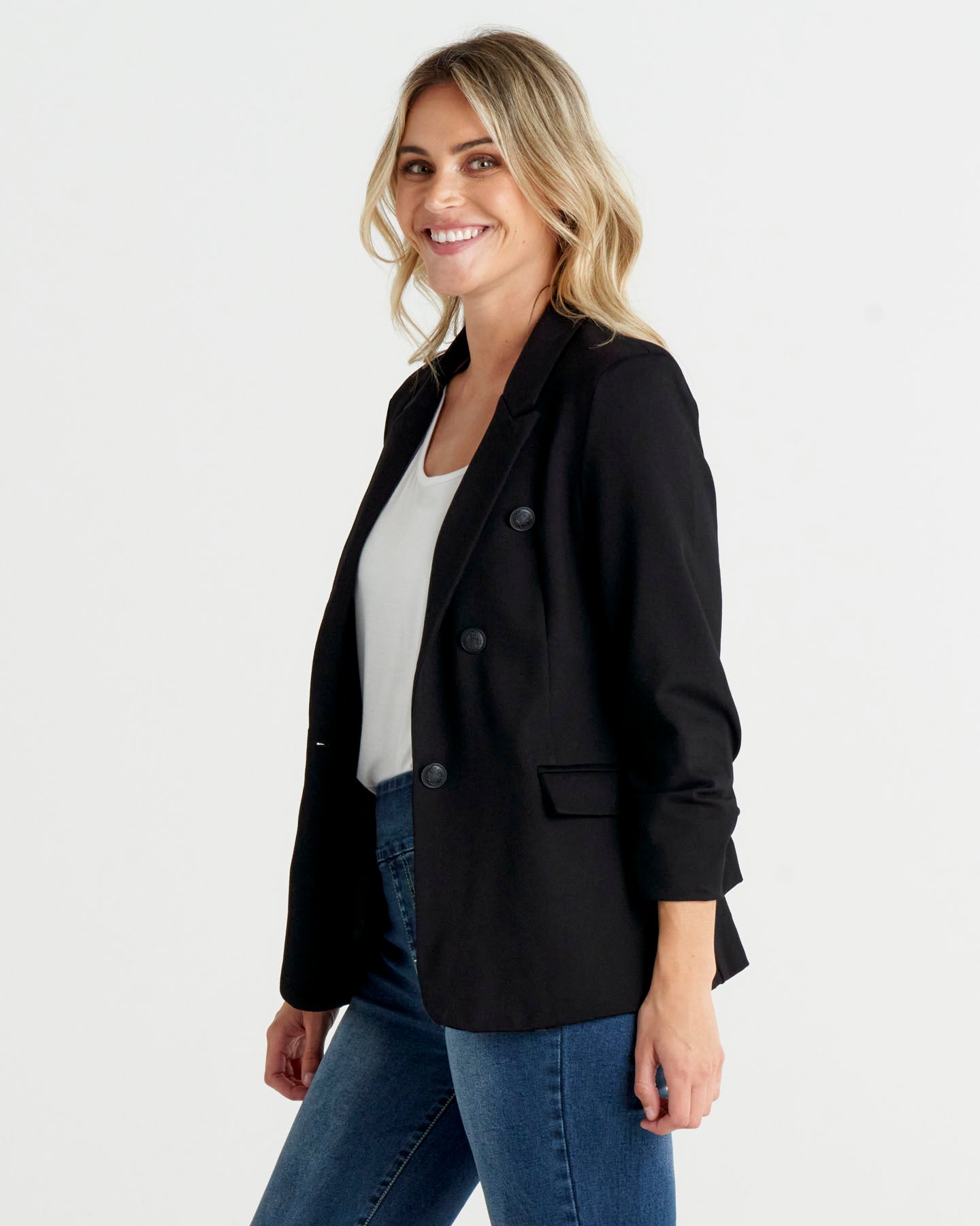 Voila Ponte Blazer - Black