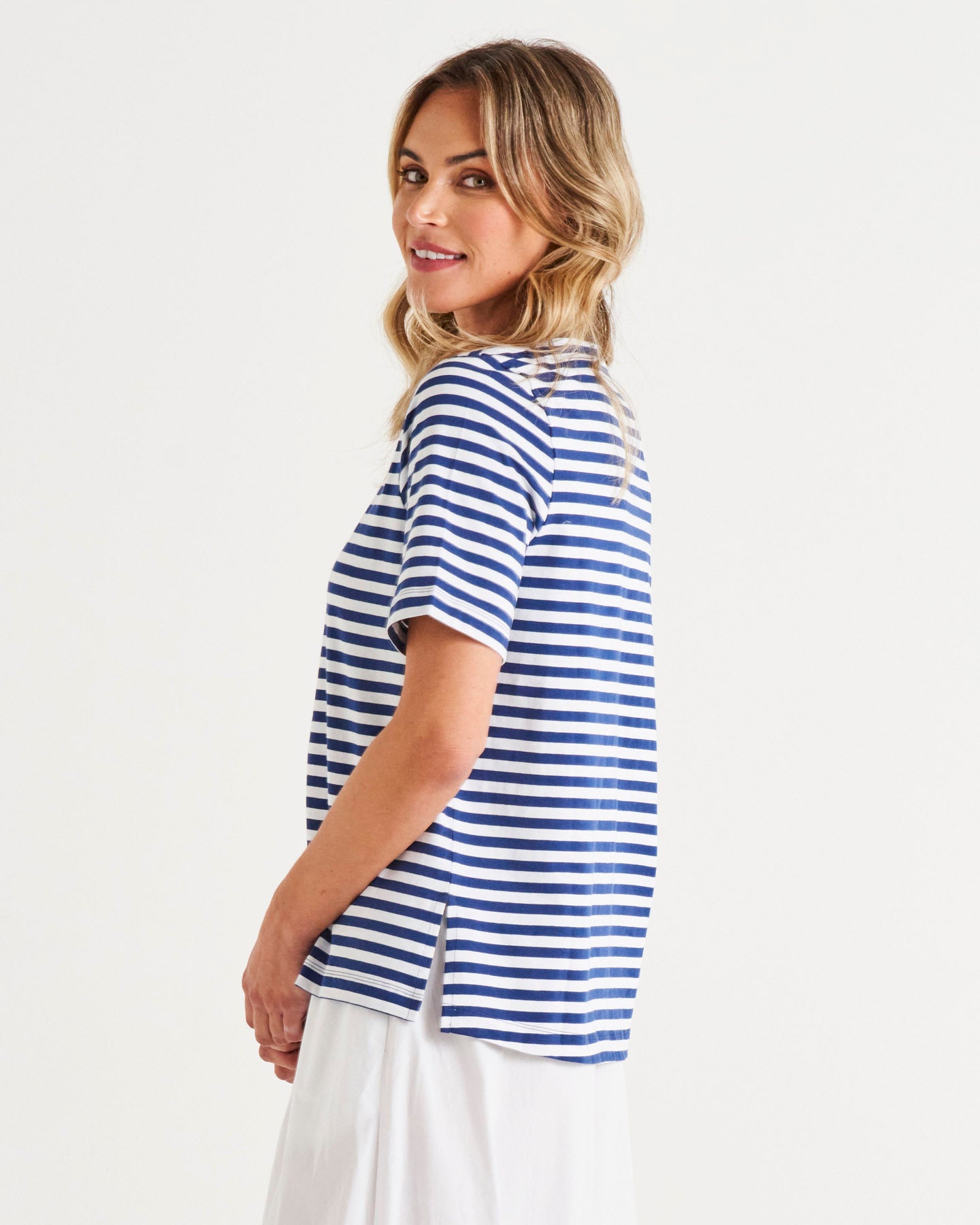 Rosalie Tee - Ocean Stripe