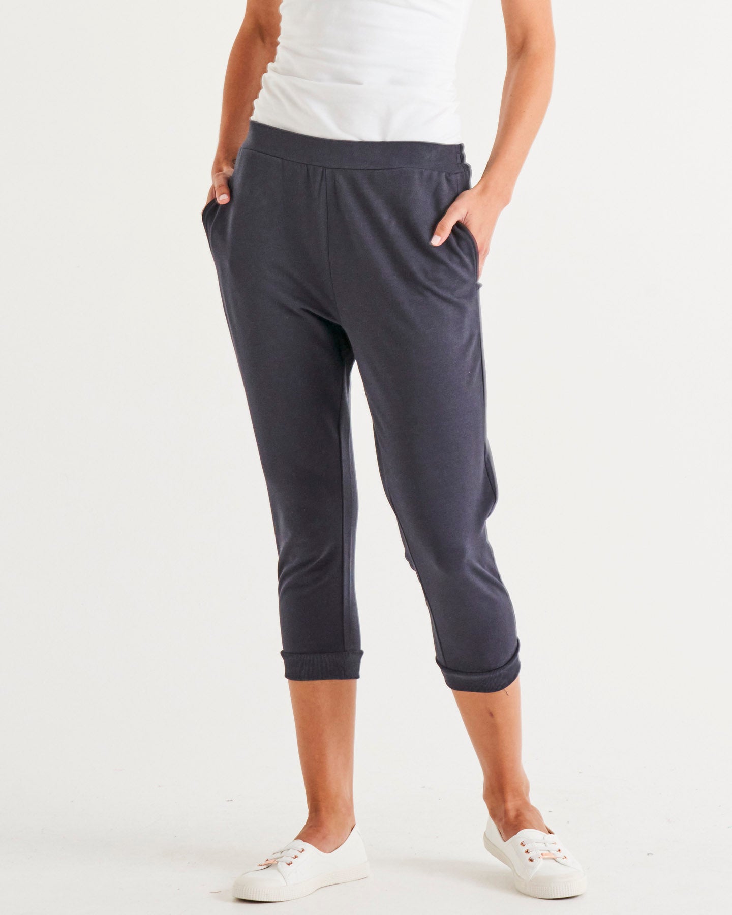 Tasha Crop Jogger - Coal