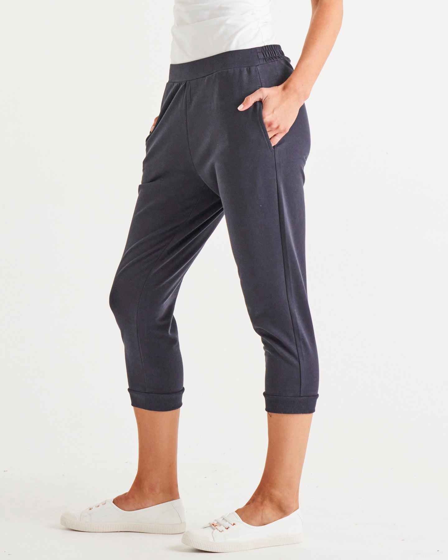 Tasha Crop Jogger - Coal