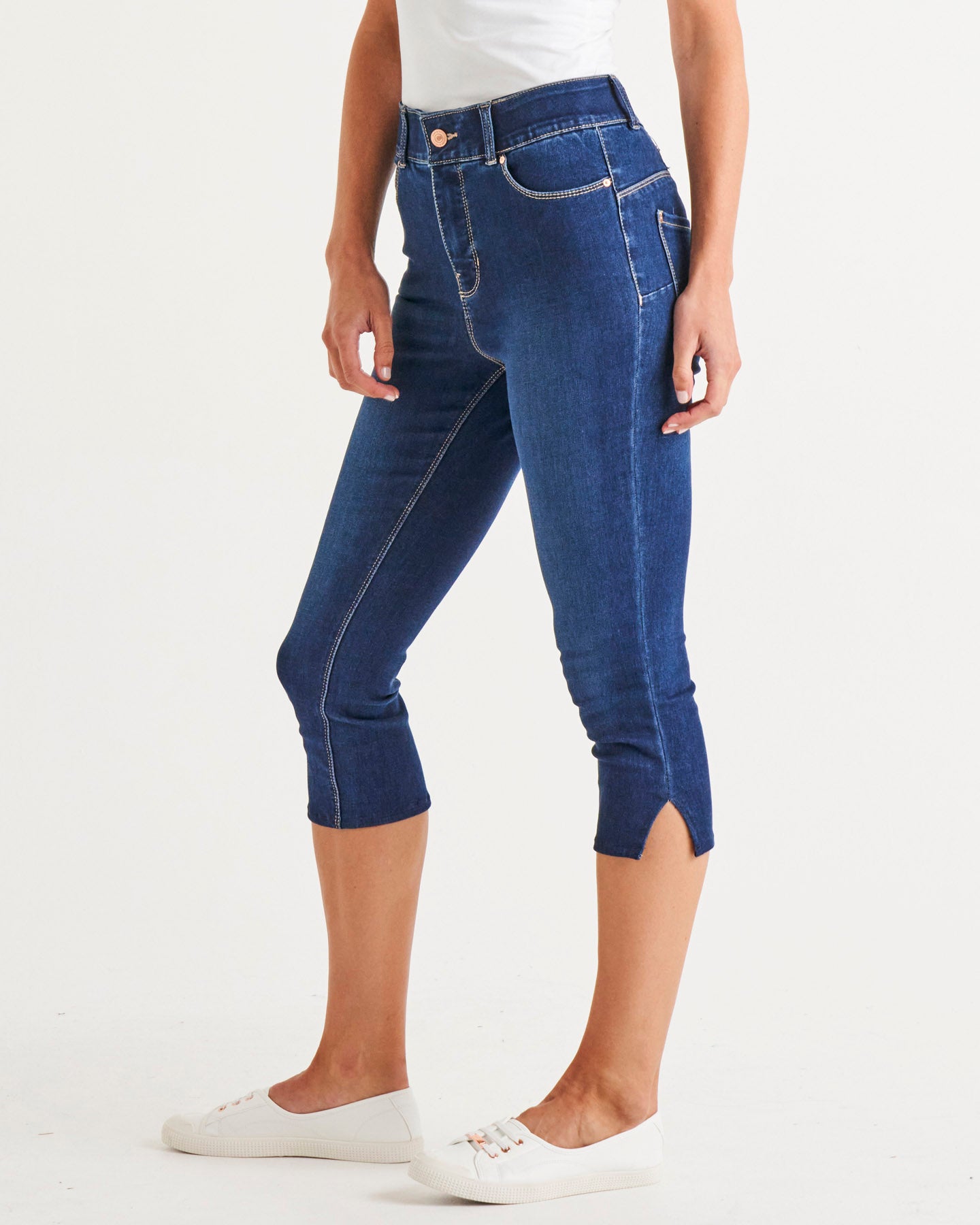 Camila Crop Jeans - Midnight Denim