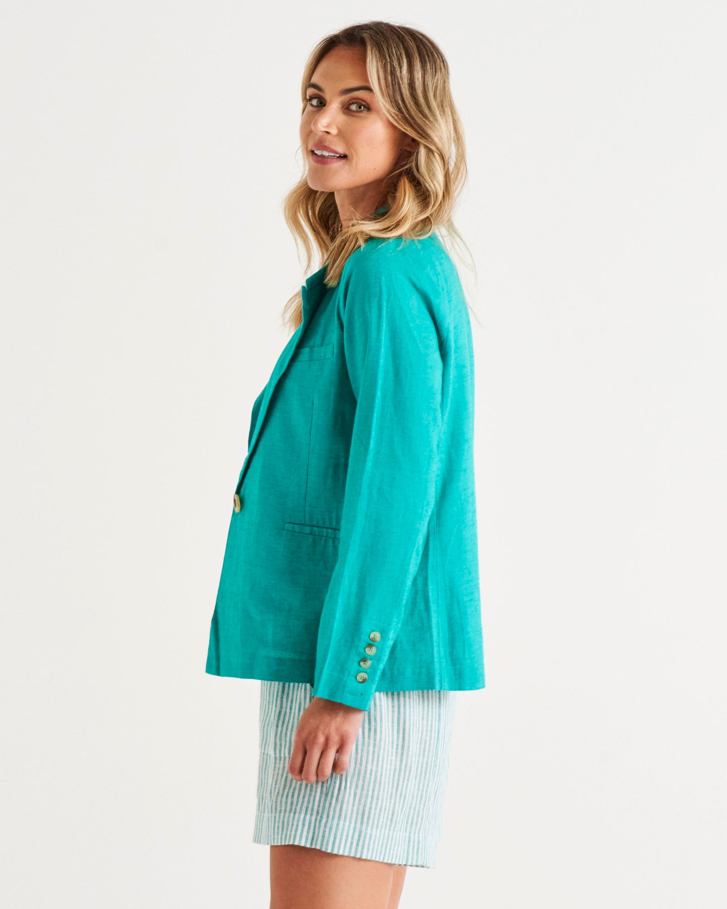 Lisset Blazer - Teal