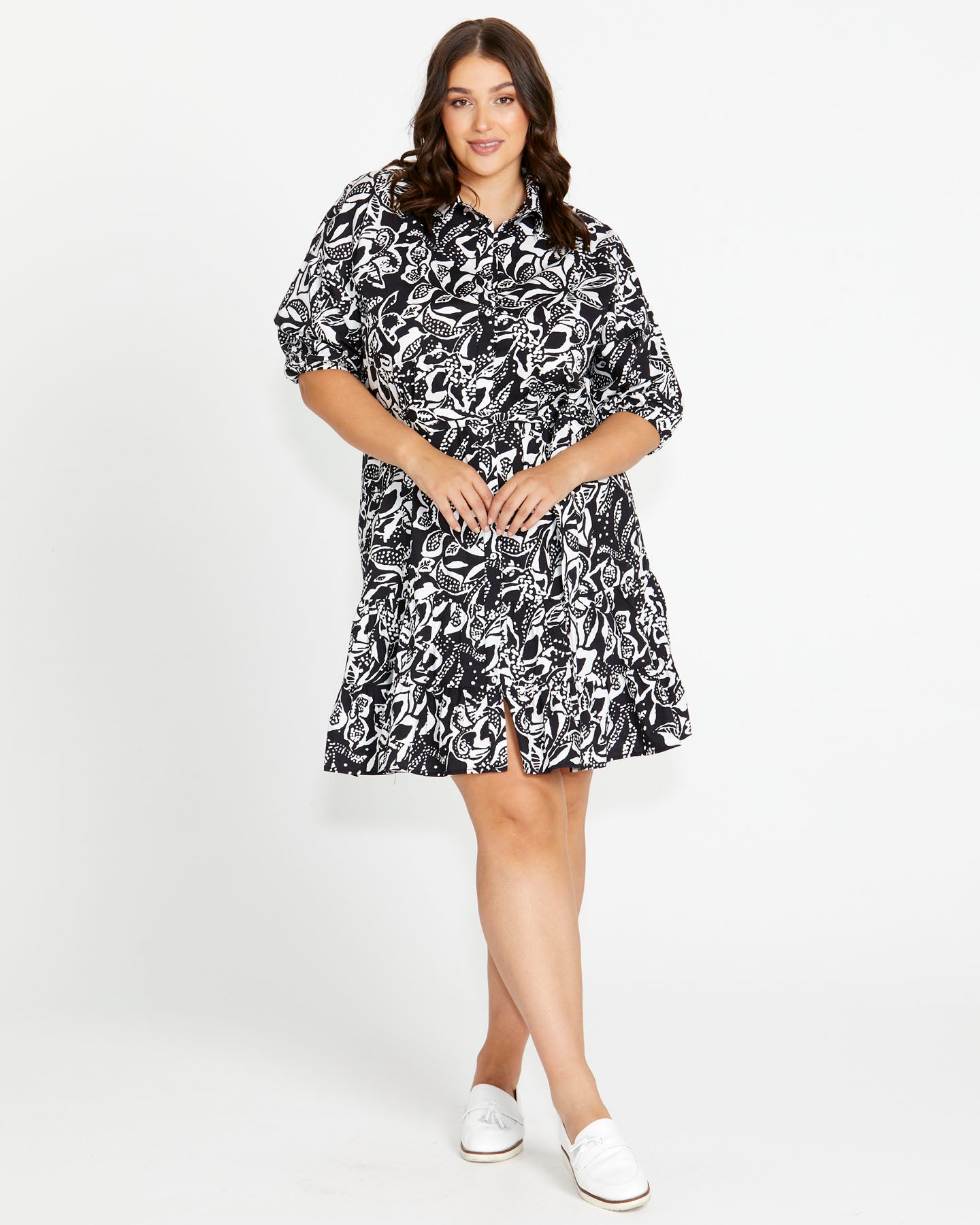 Marnie Dress - Floral Mono