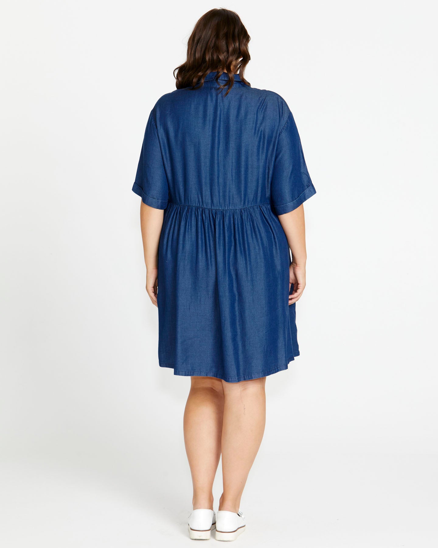 Miley Lyocell Shirt Dress - Blue Haze