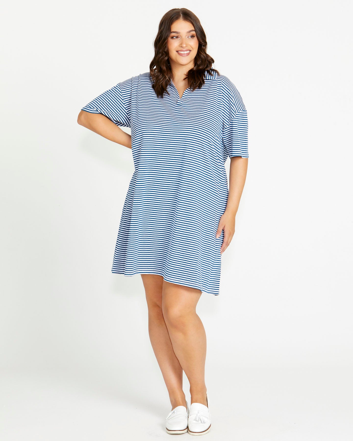 Deana Polo Dress - Persian Stripe