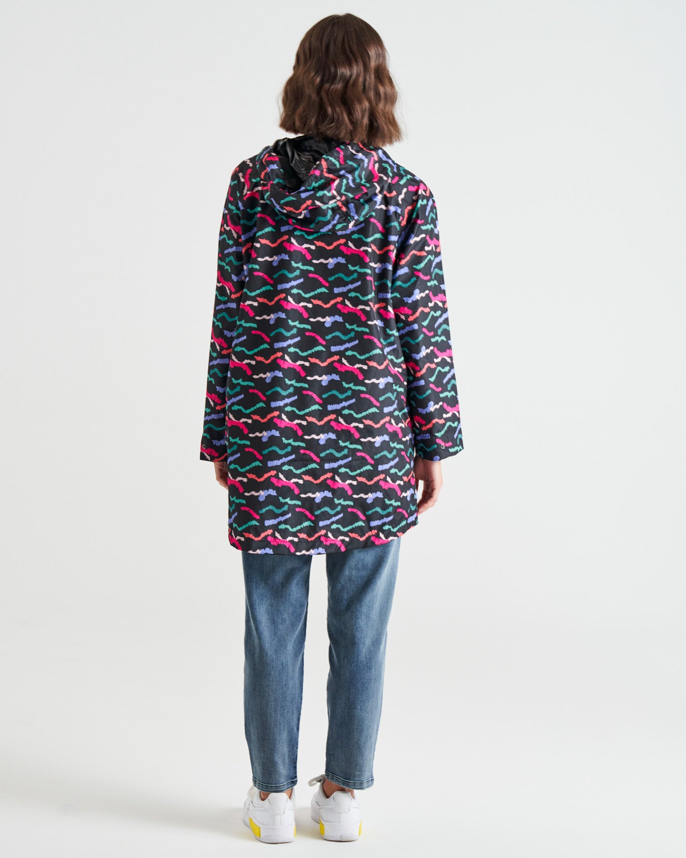 Rosie Relaxed Waterproof Raincoat - Multicoloured All Sorts Print