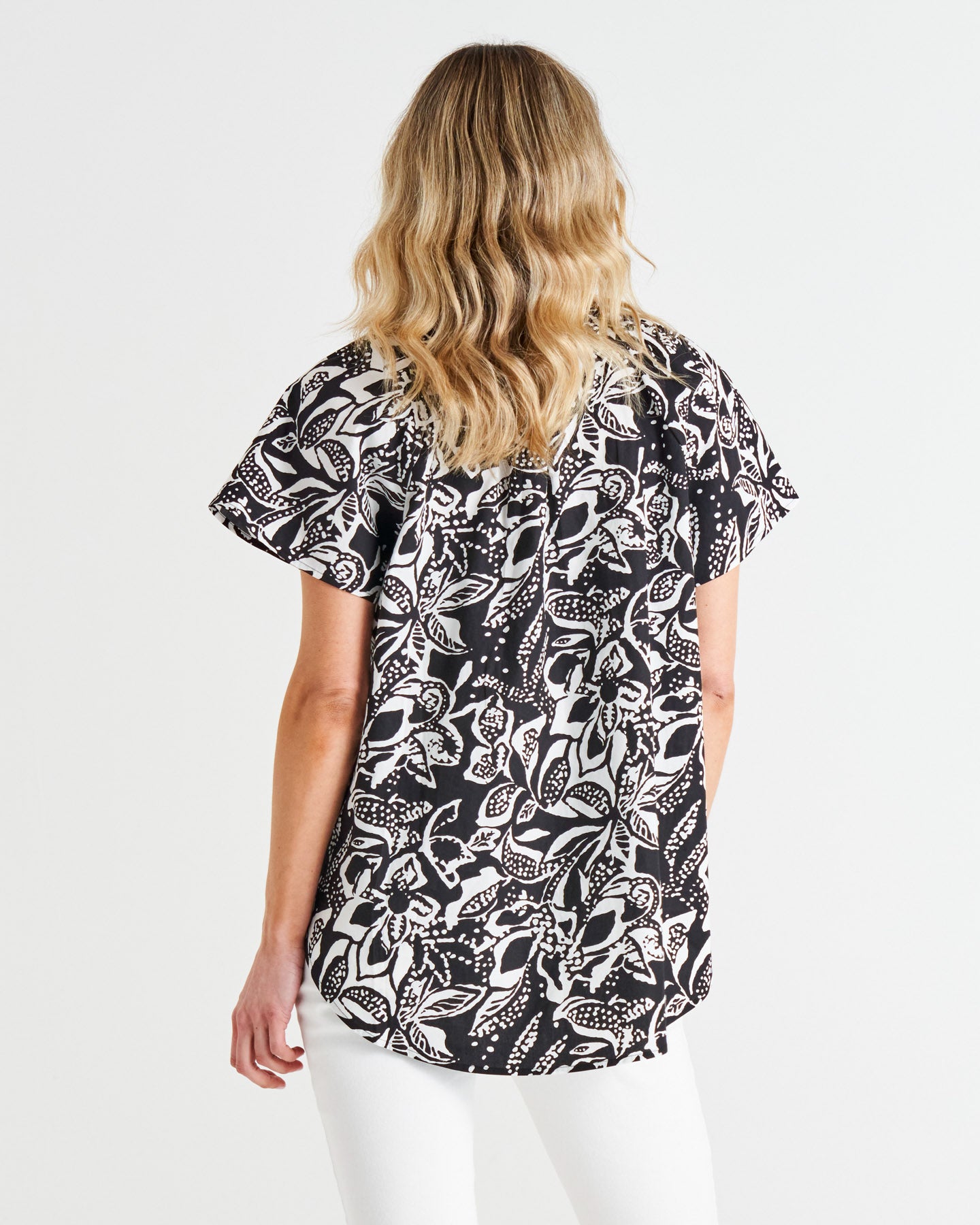 Victoria Blouse - Floral Mono