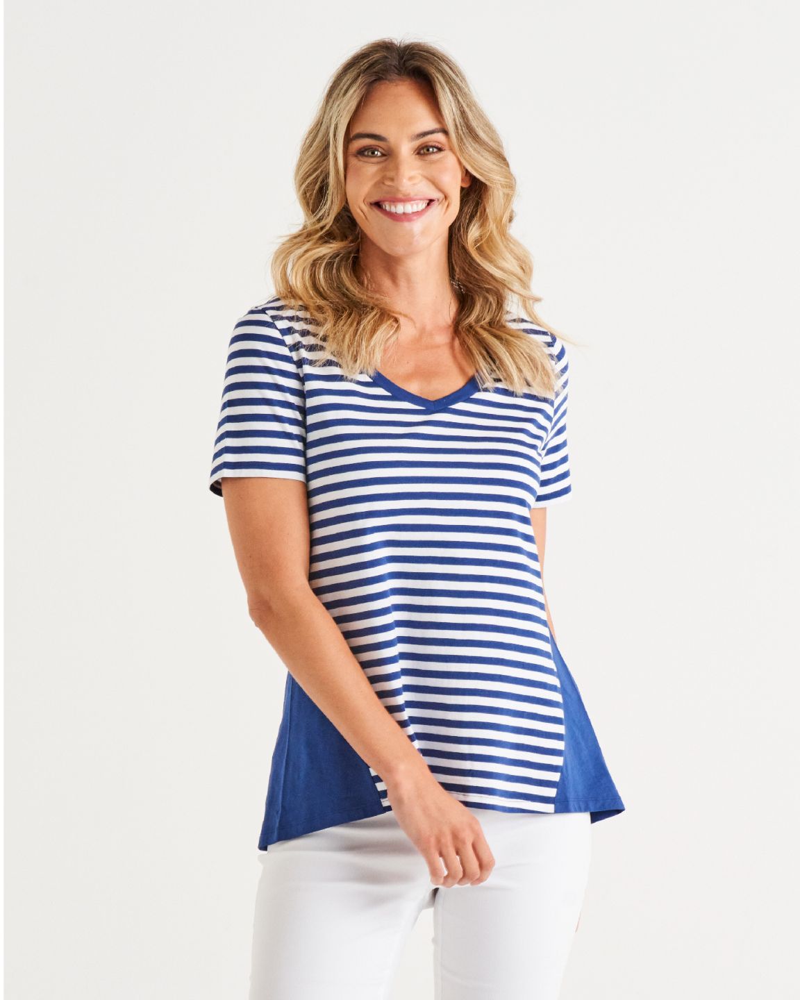 Luella Tee - Ocean Stripe